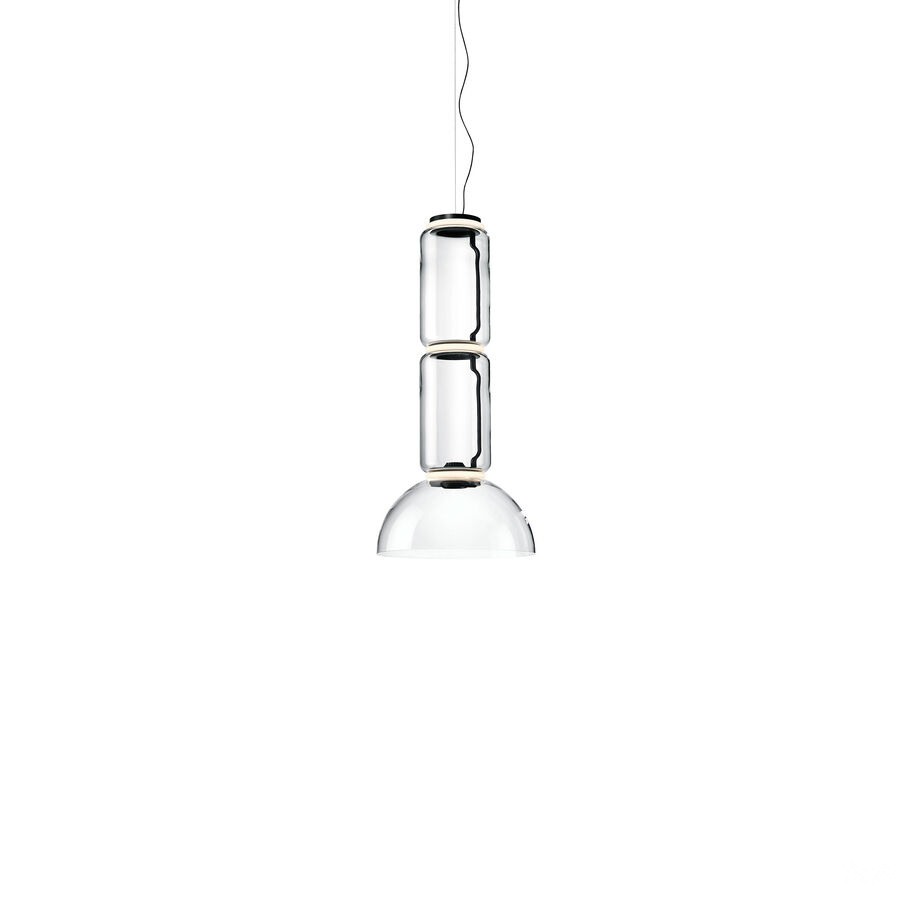 Итальянский светильник от Flos - Noctambule Suspension 2 Low Cylinder Bowl