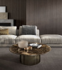 Итальянский журнальный стол Eforma - DORADO LOW_glass top Итальянский журнальный стол Eforma - DORADO LOW_glass top