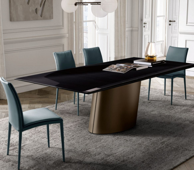 Итальянский стол Eforma - DORADO_glass top