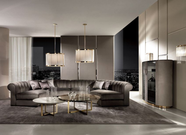 Итальянский Диван  DV HOME -  KENT ROUND DIVANO
