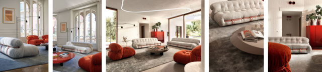 Итальянский диван Cassina -  Soriana