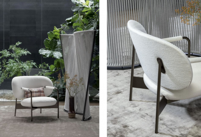 Итальянское кресло Cross lounge chair от Bonaldo