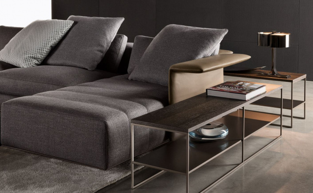 Итальянский журнальный столик Calder "Bronze" Side Tables от Minotti