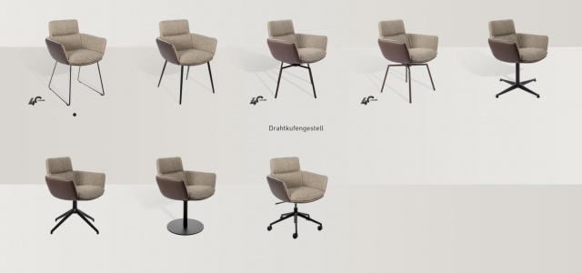 Стул KFF - FAYE CHAIR WITH ARMRESTS