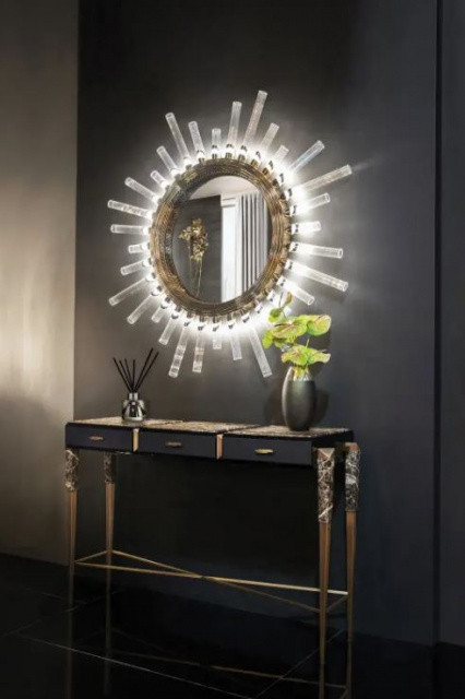 Итальянское настенное зеркало MAJESTIC XL WALL LIGHT MIRROR