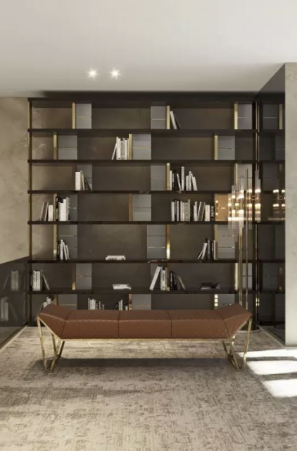 Итальянский шкаф LLOYD BOOKCASE от  LUXXU