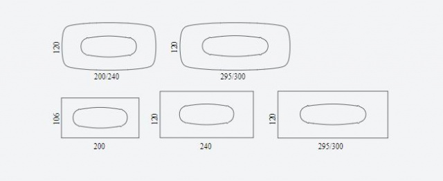 Итальянский стол Eforma - POLIFEMO_glass top