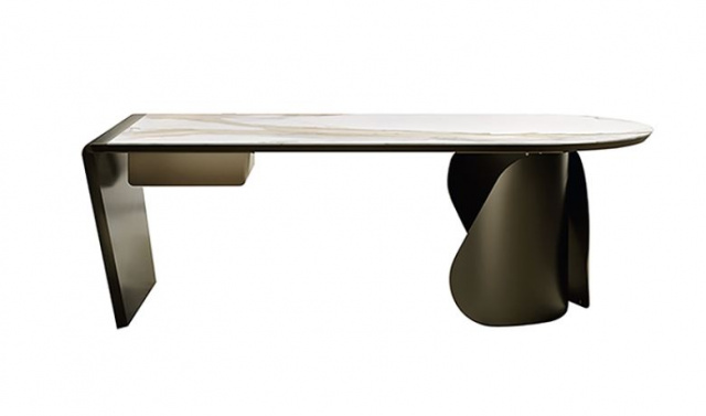 Итальянский письменный стол Eforma - ONDA DESK_ceramic top