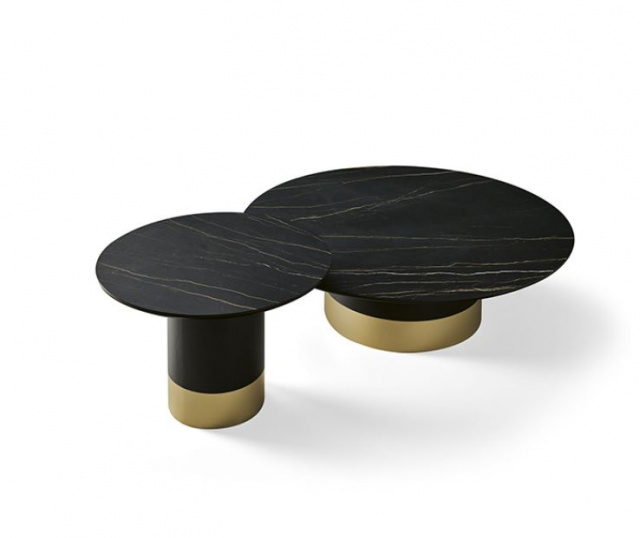Итальянский журнальный стол Eforma - CILINDRO LOW_ceramic top