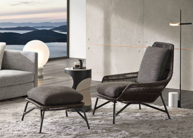 Итальянское кресло Prince "Cord" Indoor от Minotti
