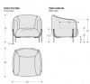 Итальянское кресло Saba Geo  armchair