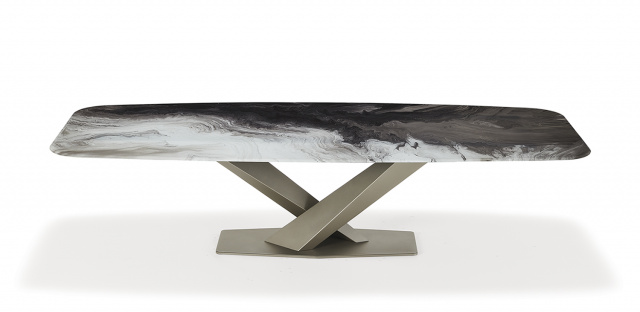 Итальянский стол Cattelan Italia Stratos Crystalart